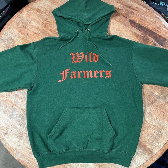 Tops - Wild Farmers Graphic Hoodie Womens Medium Patina Indie Urban Farmer Grower